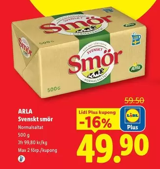 Arla - Svenskt smör Normalsaltat