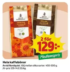 Arvid Nordquist - Hela kaffebönor