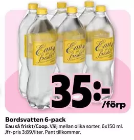 Bordsvatten 6-pack