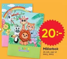 Målarbok 24 ark