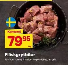 Fläskgrytbitar