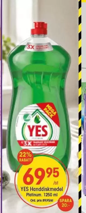 Yes - Handdiskmedel Platinum