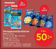 Varta - Hörapparatsbatterier