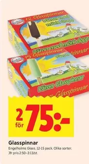 Glasspinnar