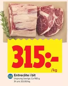 Entrecôte i bit
