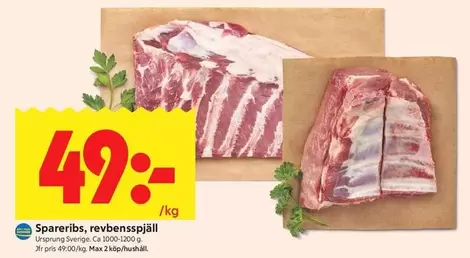 Spareribs, revbensspjäll