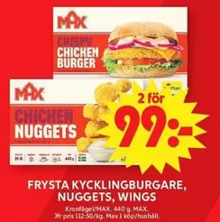 CRISPY CHICKEN BURGER, CHICKEN NUGGETS