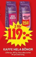 Kaffe Hela Bönor