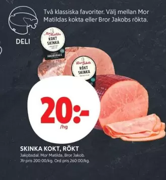 Jakobsdal - SKINKA KOKT, RÖKT
