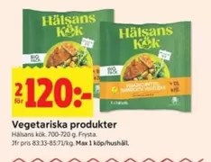 Hälsans Kök - Vegetariska produkter