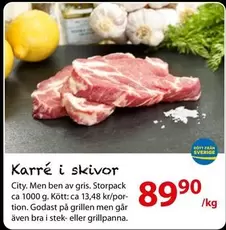 Karré i skivor