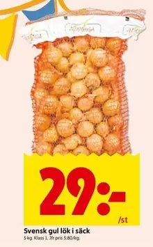 Svensk gul lök
