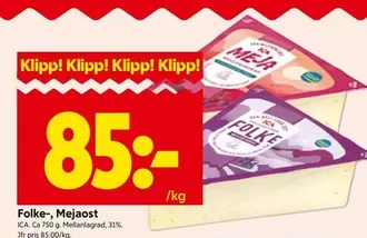 Folke-, Mejaost