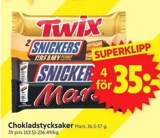Twix - Chokladstycksaker