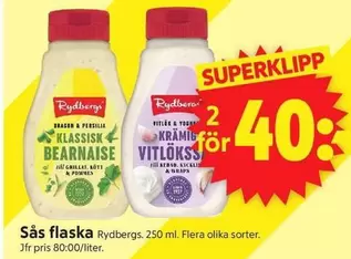 Rydbergs - klassisk bearnaise & vitlökssås