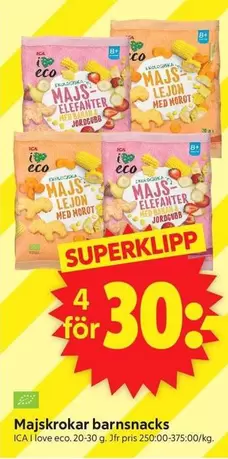 Majskrokar barnsnacks