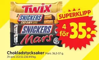Twix - Chokladstycksaker