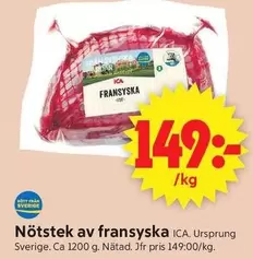 Nötstek av fransyska