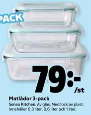 Senso Kitchen - Matlådor 3-pack