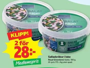 Royal Greenland - Salladsräkor i lake