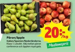 Päron/äpple