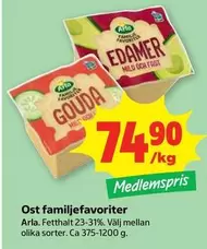 Arla - Ost familjefavoriter