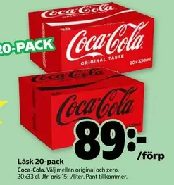 coca-cola - LÄSK 20-PACK