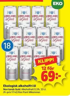 Norrlands Guld - Alkoholhalt 0,5%