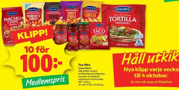 Santa Maria - Tex-Mex Nachos, Tortillas & Taco Sauce
