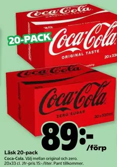 coca-cola - Coca-Cola Original Taste and Zero Sugar