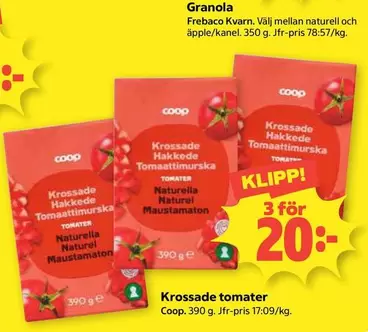 Coop - Krossade tomater