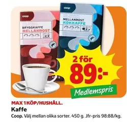Coop - Kaffe Mellanrost