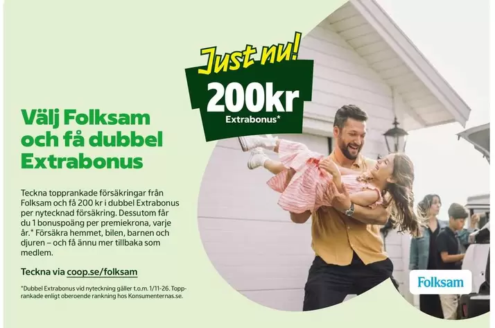 Mer - dubbel Extrabonus