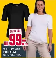 T-SHIRT MED PUFFÄRM
