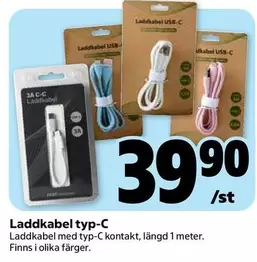 Laddkabel typ-C