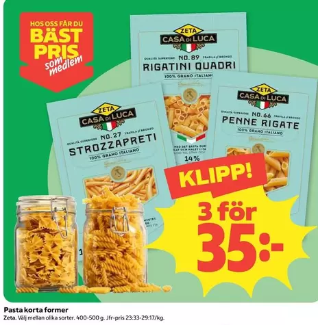 Zeta - Pasta