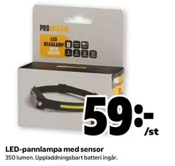 LED Headlamp with Sensor