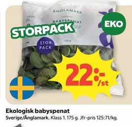 Änglamark - BABYSPENAT STORPACK