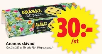 Ananas skivad