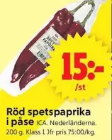 Röd spetspaprika
