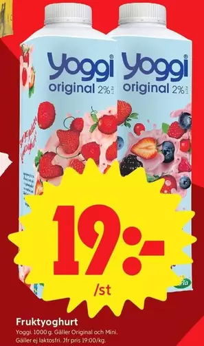 yoggi - Fruktyoghurt