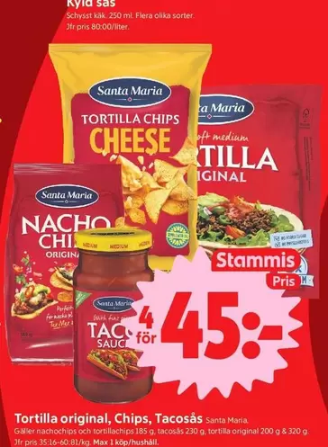 Santa Maria - Tortilla Chips, Nacho Chips, Taco Sauce