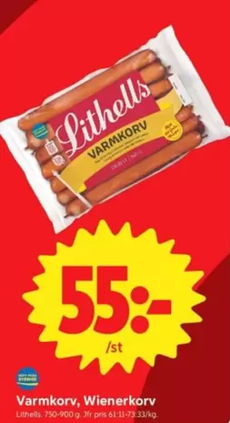 Lithells - Varmkorv, Wienerkorv