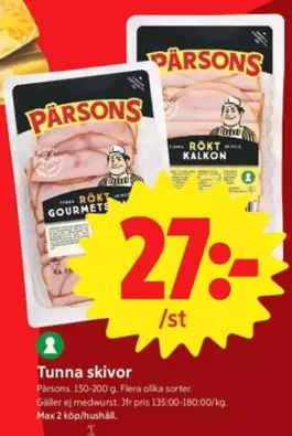 Pärsons - Tunna skivor