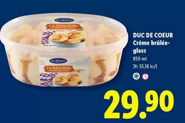 Crème brûlée-glass