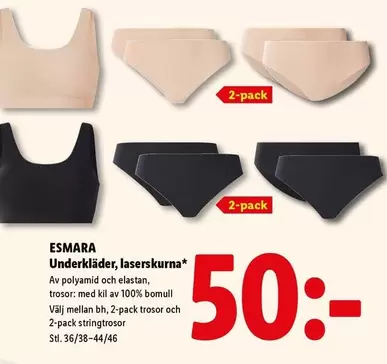Underkläder, laserskurna