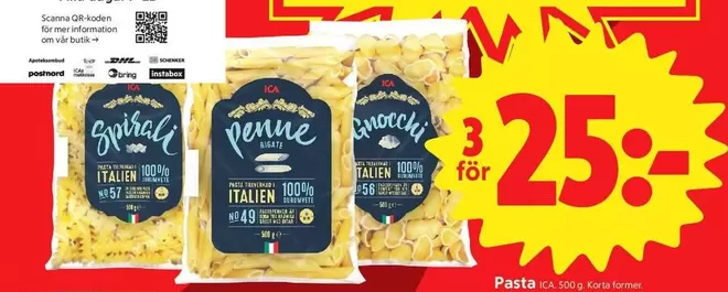Mer - Spirali, Penne, Gnocchi