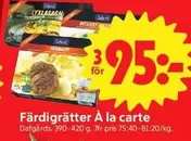 Färdigrätter À la carte