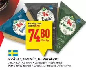 Arla - PRÄST
GREV
HERRG
MILD