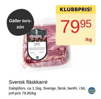 Svensk fläskkarré